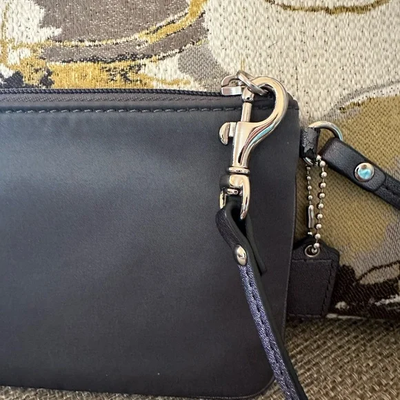 Coach Gray Pop Art Sequin & Satin Clutch or Wristlet. - Picture 9 of 16